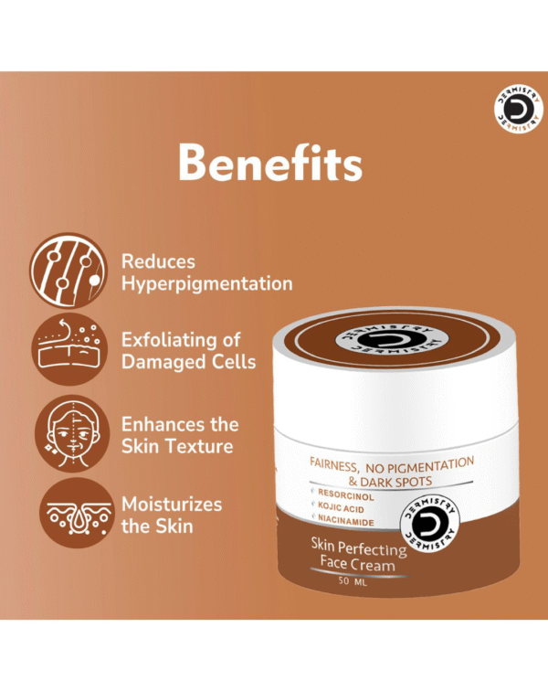 Dermistry 1% Kojic Acid 5% Niacinamide Moisturizer Face Cream - Image 3