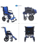 veayva Dzire Folding Wheelchair with Seat Belt super light weight and portable