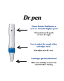 Dr. Pen Ultima A6 Electric Wireless Professional Skincare Kit including 2 Cartridges (12 pin & 36 pin)