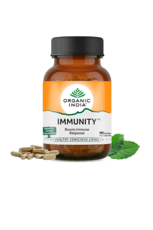 Organic India Immunity - 180 Veg Capsules, Helps Boost Immune Response