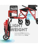 EcoGlide Premium Imported Lightweight Transporter Wheelchair