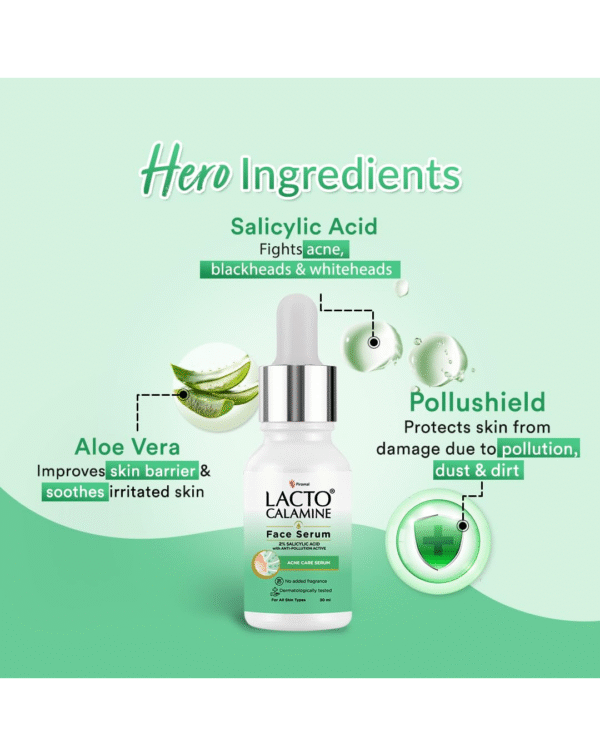 Lacto Calamine 2% Salicylic Acid Face Serum | 30ml - Image 2