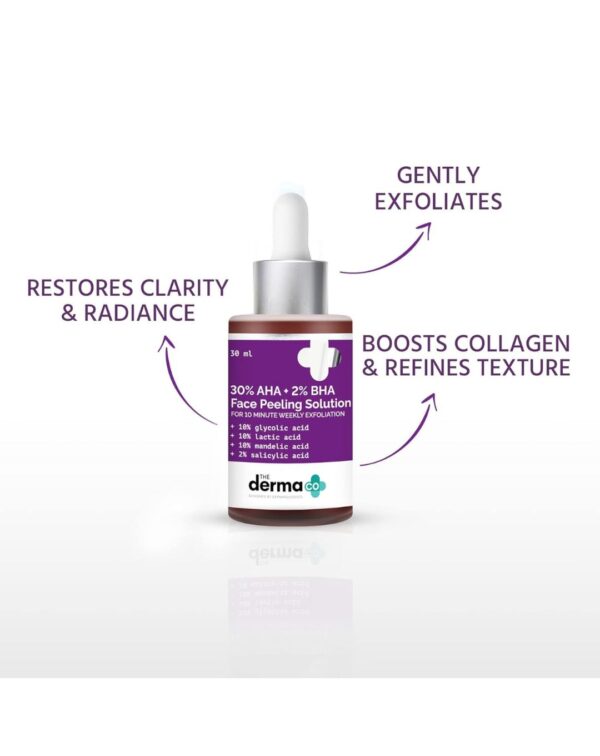 The Derma Co 30% AHA + 2% BHA Peeling Solution - 30ml - Image 3