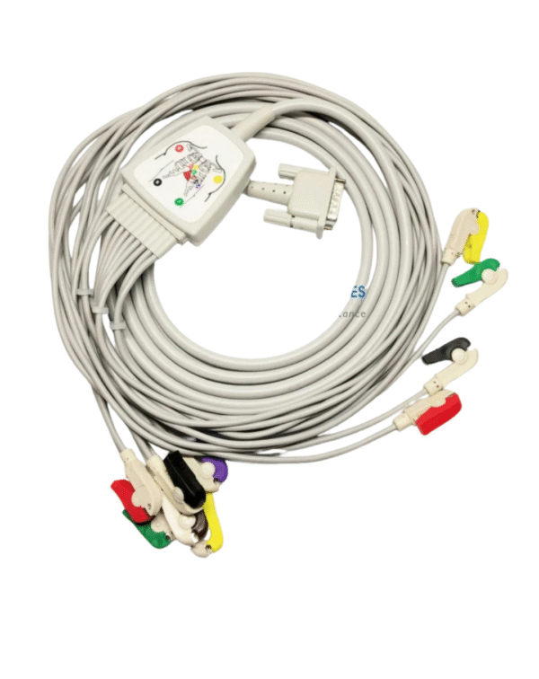 10 Lead ECG Cable for TMS320VC5505-Clip On