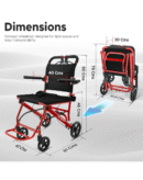 EcoGlide Premium Imported Lightweight Transporter Wheelchair