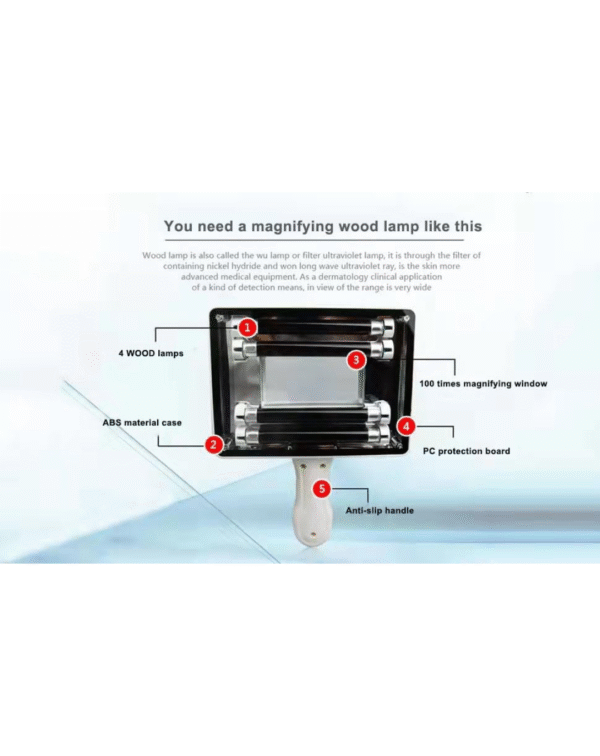 Dr. Pen™ Woods Lamp Skin Analyzer, Magnifying Analyzer Beauty Test Face Care - Image 2