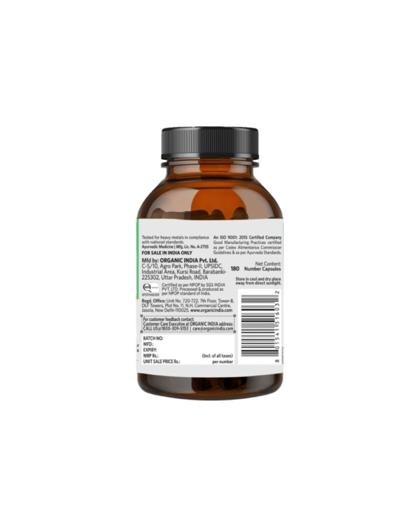 Organic India Flexibility - 180 Veg Capsules - Image 2