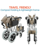 KosmoCare Elite Compact Lightweight Foldable Wheelchair