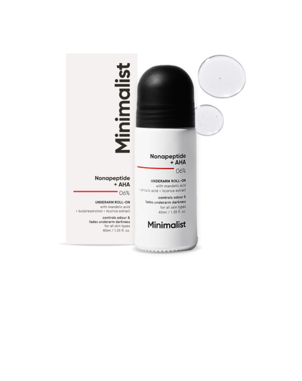 Minimalist Underarm Roll On Deodorant with Nonapeptide + AHA BHA 06%