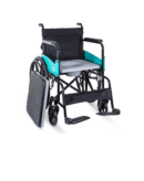 TryFit 2-in-1 Foldable Wheelchair with Commode – Powder-Coated MS Frame, 100kg Capacity