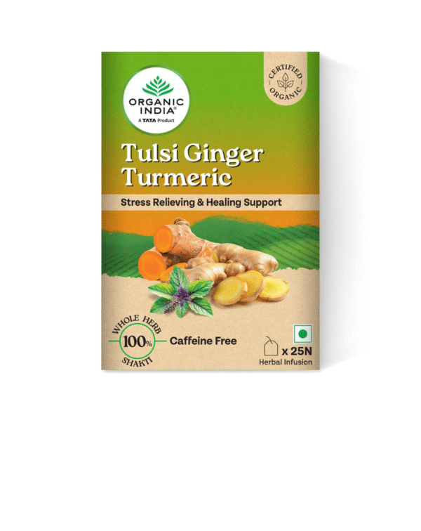 Organic India Tulsi Ginger Turmeric - 25 Tea Bags