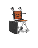 Styler Plus Premium Imported Ultra Lightweight Transporter Wheelchair With Bag and - Crest Series-Orange