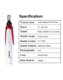 R A Products Derma Auto - Professional Wireless Electric Microneedle Microneedling Pen