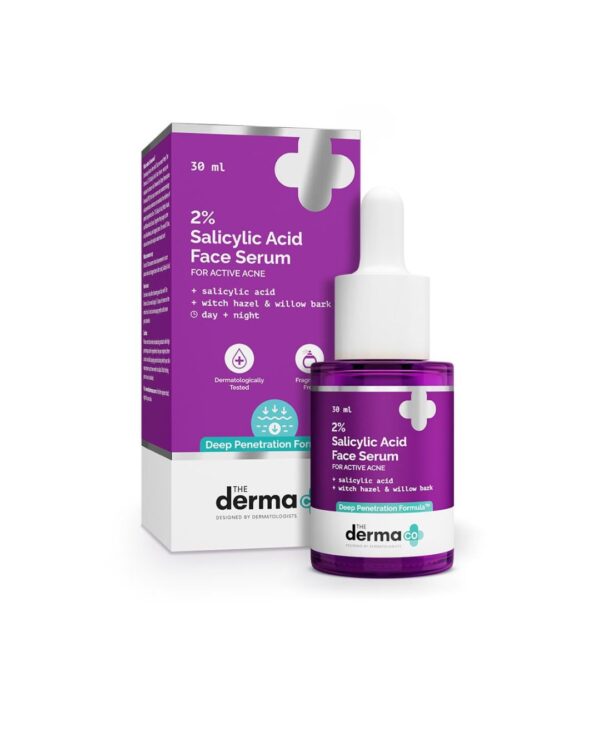 The Derma Co 2% Salicylic Acid Face Serum | Reduces acne & blackheads