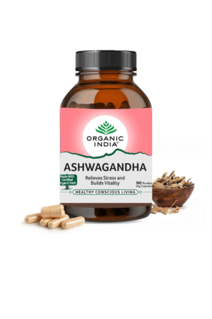 Organic India Ashwagandha Capsules - 180 Veg Caps