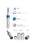 Dr. Pen Ultima A6 Pro Microneedling Deluxe Kit , Rechargeable with 5 x 36 Pin Tips and 2 Extra Lithium batteries