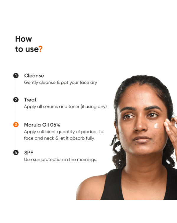 Minimalist Marula Oil 5% Face Moisturizer For Dry Skin With Hyaluronic Acid For Deep Nourishment & Hydration, For Men & Women - Image 4