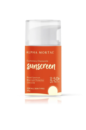 Alpha Mortal Sunscreen Gel SPF 50 PA+++ | Non-Greasy, No White Cast | Blue Light, UVA & UVB Protection