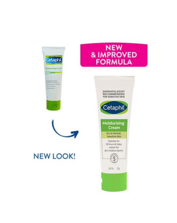 Cetaphil Moisturising Cream 80g and Gentle Skin Cleanser 125 ml Combo - Image 2