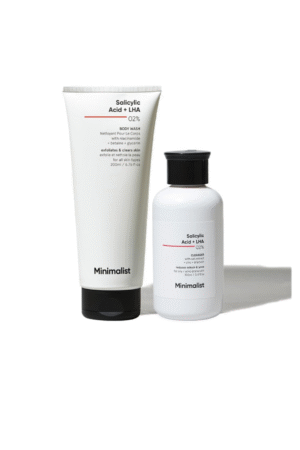 Minimalist Salicylic Acid Face Wash and Body Wash Combo | Anti Acne Cleanser + Shower Gel