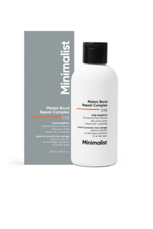 Minimalist Bond Repair Shampoo For Damaged, Dry & Frizzy Hair, Maleic Bond Repair Complex 3.5%
