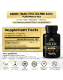 MORA Shilajit Capsules – 15000 mg Equivalent | 15:1 Gold‑Grade Extract with 70%+ Fulvic Acid