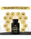 MORA Shilajit Capsules – 15000 mg Equivalent | 15:1 Gold‑Grade Extract with 70%+ Fulvic Acid