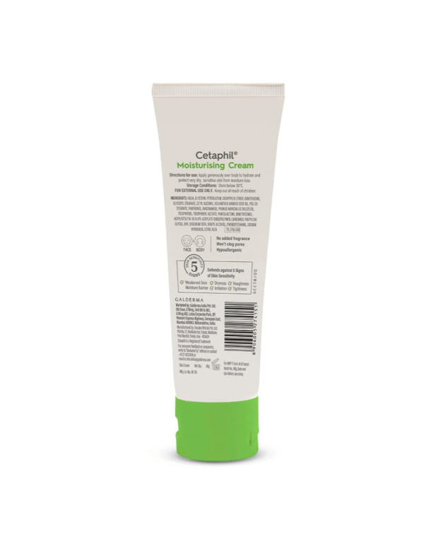Cetaphil Moisturising Cream for Face & Body , Dry to Normal skin, 80 gm - Image 2