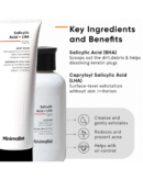 Minimalist Salicylic Acid Face Wash and Body Wash Combo | Anti Acne Cleanser + Shower Gel