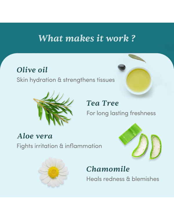 Man Matters Intimate Wash with Aloe Vera, Tea Tree for Men Anti Bacterial, Anti Itch, Anti Odour - Image 4