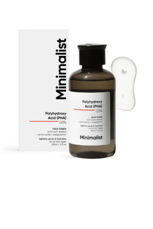 Minimalist Anti Acne PHA 3% Face Toner for Oily Skin | Pore Tightening & Mild Exfoliation For All Skin
