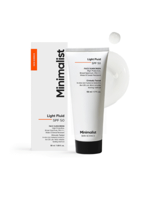 Click to see full view Minimalist Light Fluid Sunscreen SPF 50 for Oily Skin (PA++++) | Clinically Tested in US| No White Cast