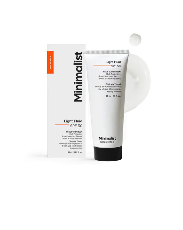 Click to see full view Minimalist Light Fluid Sunscreen SPF 50 for Oily Skin (PA++++) | Clinically Tested in US| No White Cast