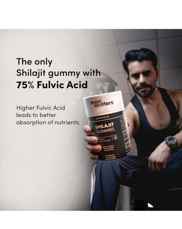 Man Matters Pure Himalayan Shilajit/Shilajeet Gummies Advanced With 75% Fulvic Acid, Ksm 66 Ashwagandha & Black Pepper - Image 2