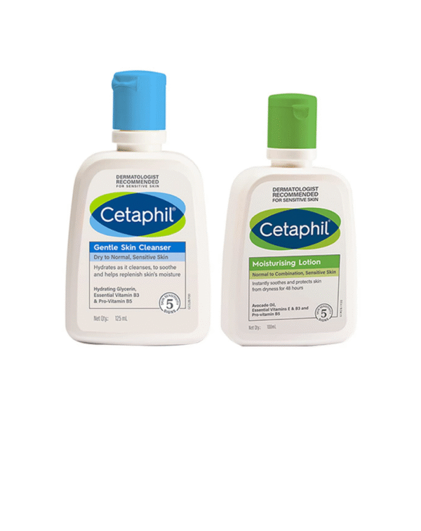 Cetaphil Moisturizing Lotion + Gentle Skin Cleanser, 100 ml /125 ml