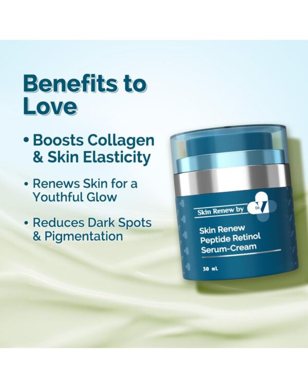 The Derma Co x Dr.V Skin Renew Peptide Retinol Serum-Cream with Peptide & Retinol - 30 ml - Image 2