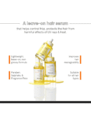 Minimalist Anti-Frizz Hair Serum SPF 30 With Keratin, Argan Oil & Ceramides for Dry Hair