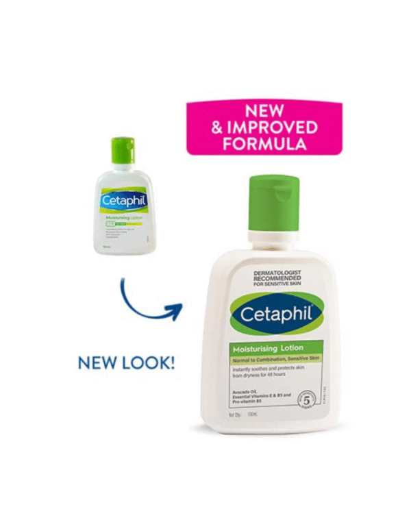 Cetaphil Moisturizing Lotion + Gentle Skin Cleanser, 100 ml /125 ml - Image 2