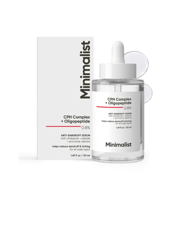 Minimalist Anti-Dandruff Hair Serum for Scalp | Pre Shampoo Treatment with CPH Complex & Oligopeptide 0.8%