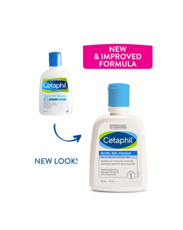 Cetaphil Moisturizing Lotion + Gentle Skin Cleanser, 100 ml /125 ml - Image 3
