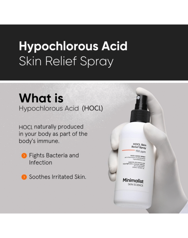 Minimalist Anti-Acne HOCL Face & Body Spray For Skin Relief | Soothing & Repairing Toner for Skin Barrier Support - Image 2