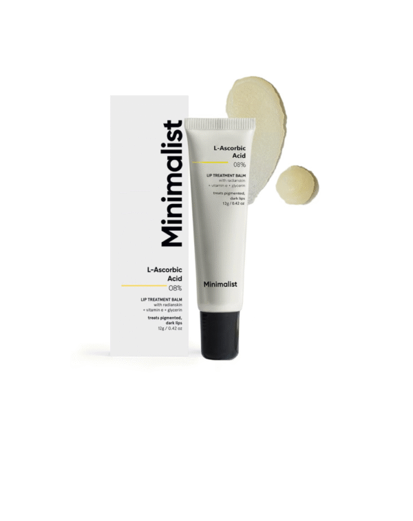 Minimalist Lip Treatment Balm for Pigmented & Dark Lips | 8% L-Ascorbic Acid with Vitamin E,