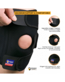 FEGSY Adjustable Knee Cap Support Brace For Knee Pain, Gym Workout, Running, Arthritis, And Protection For Men And Women,Non Toxic (2), Free Size