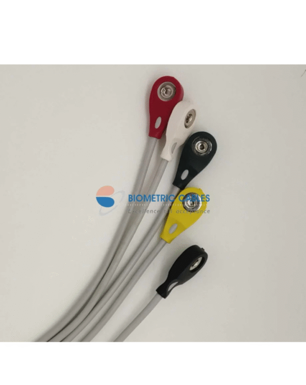GE 5 Lead ECG Monitoring Cable(Button/Snap) Compatible with Dash 1000/ Dash Pro 2000/Dash Pro 3000 - Image 2