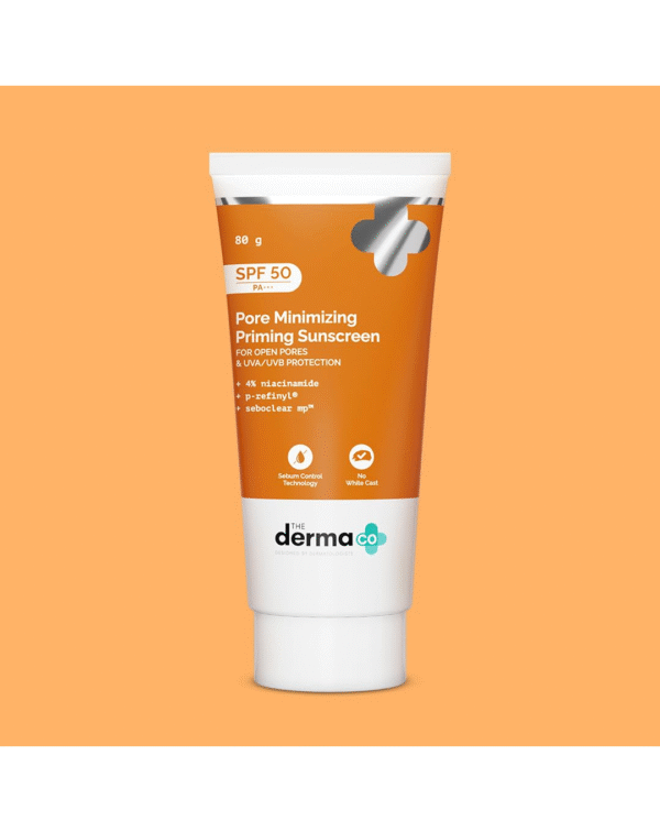 The Derma Co . Pore Minimizing Priming All Skin Type Sunscreen With Spf 50 & Pa+++ For Open Pores & Uva/Uvb Protection - 80 G - Image 3