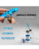 OTICA Ampoule Cutter for Doctors Nurse, Glass Bottle Cap Remover Cutter Ampule Breaker for Hospital and Clinic (Blue)