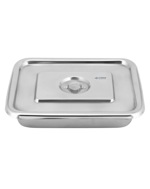 Kashi Surgicals Stainless Steel with Cover Instrument Tray with Lid (10x8 Inch) - Image 3