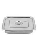 Kashi Surgicals Stainless Steel with Cover Instrument Tray (With Lid) 8" x 6"