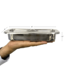 IS IndoSurgicals Stainless Steel Instrument Tray with Cover, Deluxe Quality (1, 8"X3"X1.5")