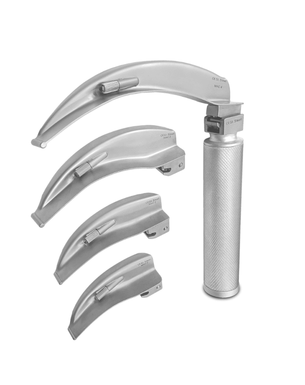 OTICA Laryngoscope with Set of 4 Macintosh Blade- Adult (LED) - Image 3